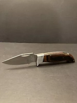 Vtg Lakota Lil' Hawk Lock Back Folding Knife W Leather Sheath Moki Japan • $185