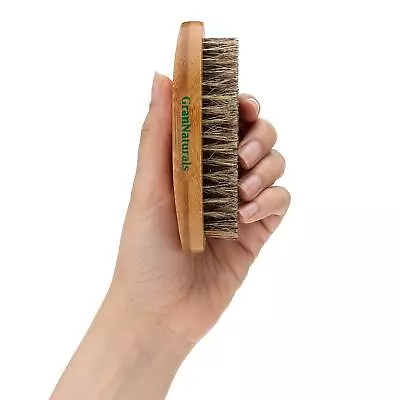 Military Style Boar Bristle Mens Hair Brush For Boys - Palm Size Mens Hairbru... • $9.18