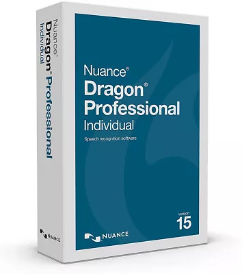 Nuance Dragon Professional Individual 15 - New Retail Box K809A-G00-15.0 • $207.98