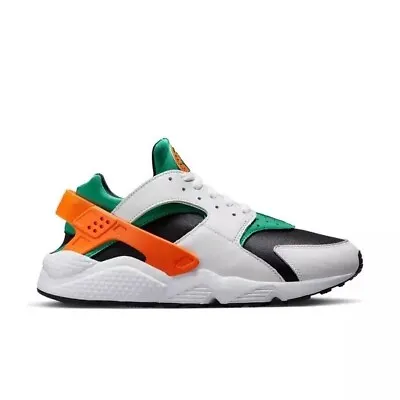 Men Nike Air Huarache Running Shoes Size 11  White Orange Green DD1068 111 • $69.99