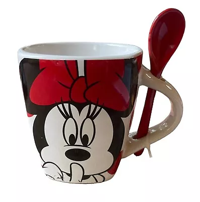 Minnie Mouse Mug With Spoon “Shhh…I’m Taking A Time-Out!” Jerry Leigh Disney • $12.95