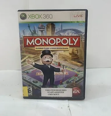 Monopoly (Microsoft Xbox 360 2008) - No Manual • $9.50