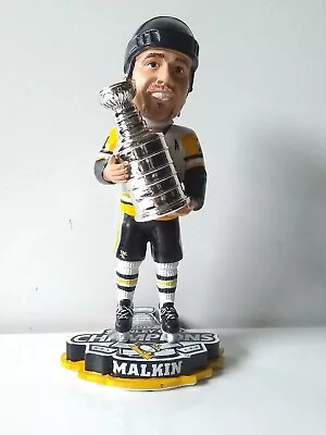 EVGENI MALKIN 2017 Stanley Cup Champions Bobblehead Pittsburgh Penguins Limited • $49.95