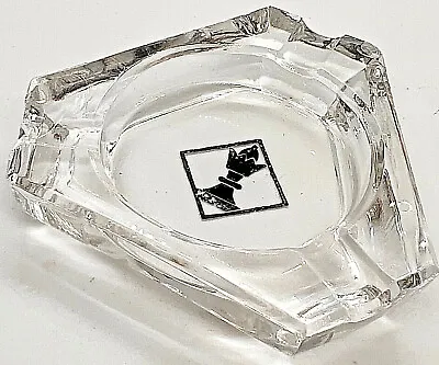 CHESS ASHTRAY VINTAGE Glass USSR SOVIET Heavy Style Russian Beautiful White Old • $25