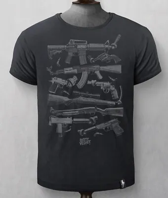 Dirty Velvet Clothing - 100% Organic 'Gun Control' T-shirt (SMALL ONLY) • £17.50