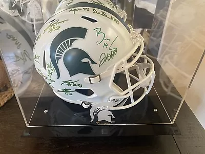 Michigan State Football Full Sized Helmet Signed By The 2019 Football Team • $100