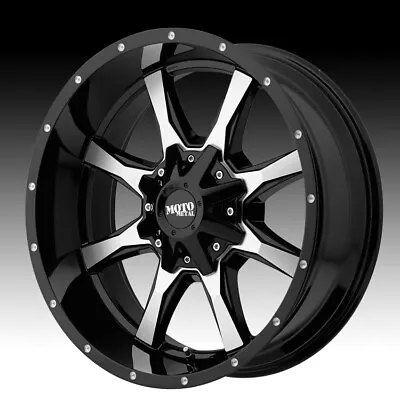 Moto Metal MO970 Gloss Black Machined 17x9 5x5 / 5x5.5 -12mm (MO97079035312NUS) • $159.68