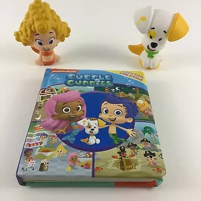 Nickelodeon Bubble Guppies Littlest Look & Find Board Book Deema Puppy Figures • $21.12