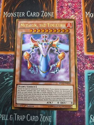 Yu-Gi-Oh! Metaion The Timelord PGL2-EN034 Gold Rare 1st Edition Near Mint • $6