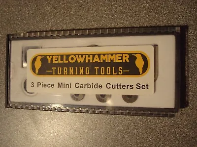 3 Piece Carbide Mini Turning Tool Replacement Cutter Set YellowHammer • $6.99