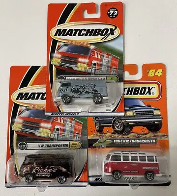 Matchbox Lot Of 3 1967 Volkswagen VW Transporter / Delivery Vans • $12.95