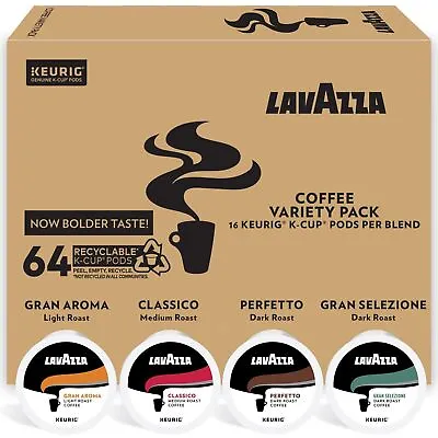 Lavazza Keurig Coffee K-Cup Pods Variety Pack For Coffee Brewers 64 Count • $35.80