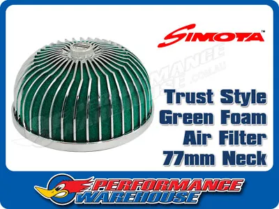 $22.01 • Buy Simota Super Power Flow Trust Style Green Foam Air Filter 77mm Neck