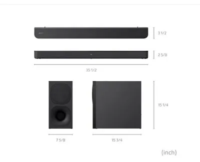 $40 • Buy Sony HT-SC40 2.1ch Soundbar With Wireless Subwoofer Sold In Parts