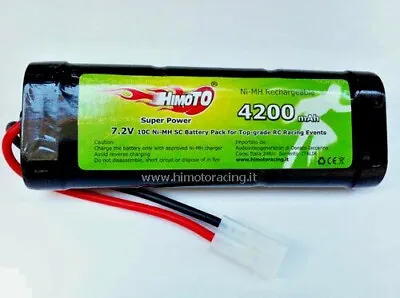 Batterie Rechargeable NI-MH 4200mAh 72V Attache Tamiya R/C Auto Bateaux Himoto • $29.61