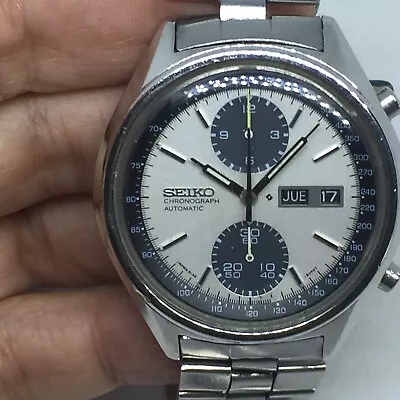 Vintage Seiko Panda Automatic Chronograph Ref 6138-8020 • $752