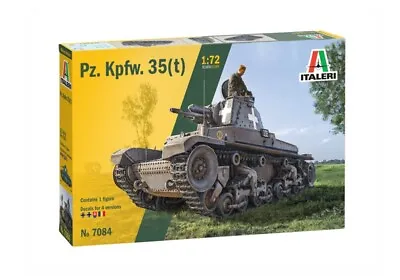 Italeri 7084 1/72 Scale Model Kit WWII German Light Tank Panzer Pz.Kpfw.35(t) • $13.50