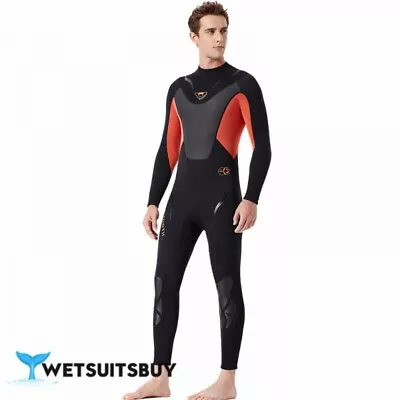 3MM Neoprene Men's Keep Warm Rash Guard Wetsuit Fullsuit Diving Suit XL • £49.99