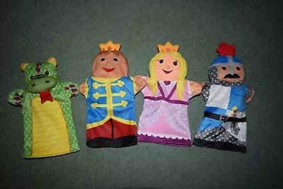 Melissa And Doug Hand Puppets. Knight King Queen Dragon 8  Tall • $11.92