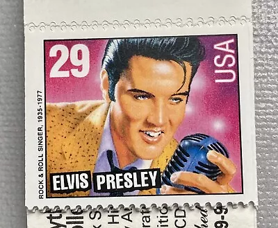 ELVIS PRESLEY ~Commerative Stamps *The King Of Rock'nRoll* R&B~29c & F Make-ups • $4.50