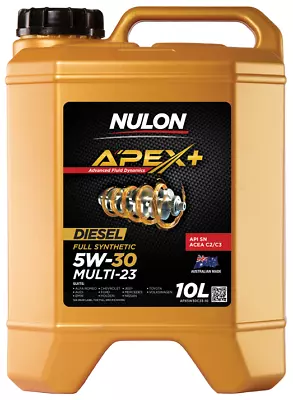  Nulon Apex+ 10 Litre Full Synthetic 5w-30 Multi-23 Engine Oil • $185