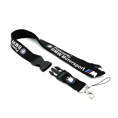 Motorsport Black Lanyard Neck Strap Key Chains Cell Phone Keyring For BMW M • $6.99