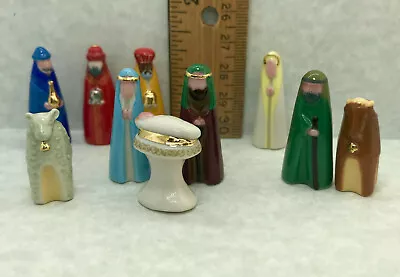 Modern NATIVITY SET French Feves Figurine 10pcs Porcelain Miniature Contemporary • $32.95