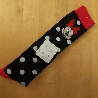 Disney Minnie Mouse Socks Women's Size 4-10 1 Pair • $9.99