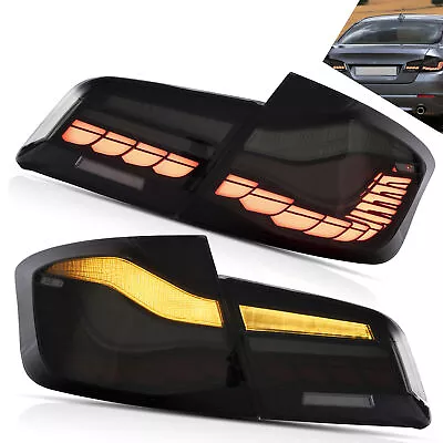 VLAND SMOKED OLED GST Tail Lights For BMW 5-Series 2011-2017 F10 F18 W/Animation • $279.99