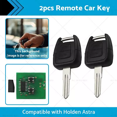 2x Complete Remote Key Suitable For Holden Astra TS 98-04 433mhz ID40 2 Buttons • $30.59