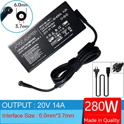 20V 14A Laptop Ac Adapter Charger For ASUS TUF Gaming FX505GM GTX1060 GX501VS • $98.89