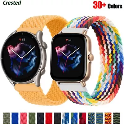20mm/22mm Band For Amazfit GTS/2/2e/3/GTS2 Mini/GTR/3/Pro/GTR2 Stratos Braided • $13.46