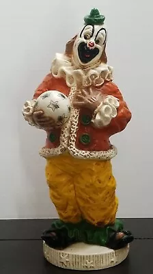 Vtg 1966 Universal Statuary Kendrick Happy Clown Statue Chalkware 17  Figurine • $48.99