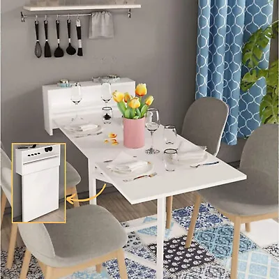 Murphy Foldable Dining Table Space Saving Wall Mounted Folding Kitchen Table • $339.95