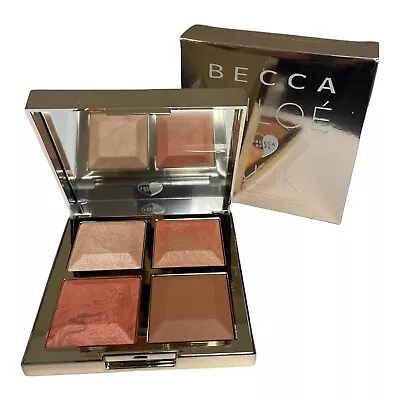 Becca BFF Made With Love By Malika Bronze Blush & Glow Palette NIB GOLD BOX • $52.99