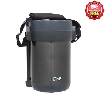 $87 • Buy Thermos Vacuum Insulated Food Storage With 3 Containers & Chopsticks Grey | 