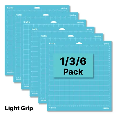 Kraftii Light Grip Cricut Adhesive Cutting Mats For Explore/ Air/ Maker 2/3 • £7.59