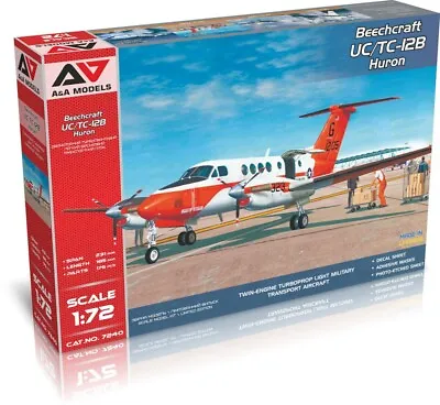 New! A&A Models 7240 Beechcraft UC/TC-12B Huron U.S. Navy/U.S. Marines 1:72 Kit • $80.35