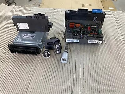 £100 • Buy BMW 3 SERIES E90 E91 N47 ECU KIT LOCK SET BCM KEY MANUAL 2.0 DIESEL 318d 320d 