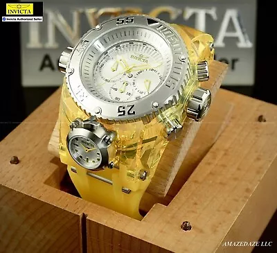 NEW Invicta Men's 52mm Bolt ZEUS MAGNUM SHUTTER Chronograph SILVER DIAL Watch • $77.99