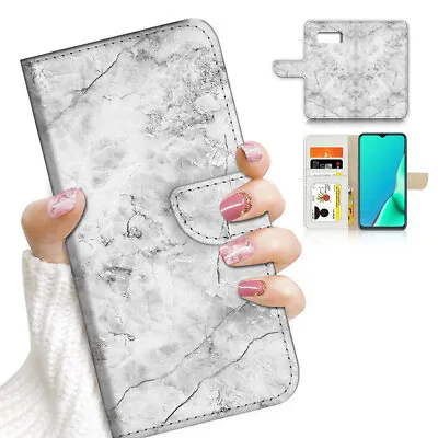 ( For Samsung S7 ) Wallet Flip Case Cover AJ23664 Marble • $12.99