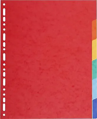 UK Forever Recycled Dividers A4 Extra Wide 220gsm 6 Part Multi Colour Colour Uk • £2.24