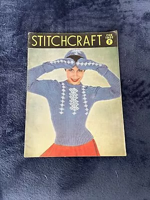 Rare Vintage Stitchcraft February 1952 Original Magazine Booklet Needlework • £5.99