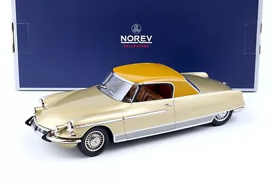 Norev 1/18 Citroën DS 19 Le Dandy 1964 Beige Metallic And Brown - N181741 • £79.95