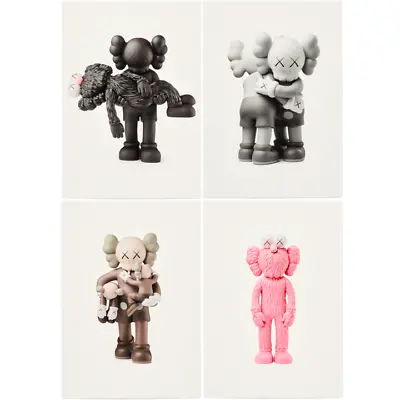 KAWS NGV Vinyl Toys Postcard Set Of 4 - Gone Together Clean Slate BFF • $35