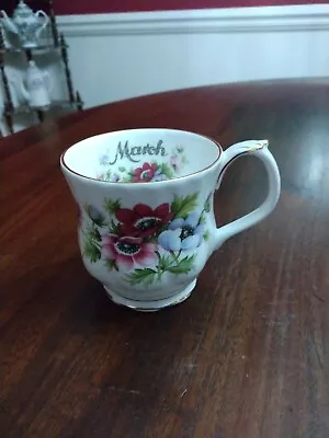 $25 • Buy Royal Albert Bone China Flower Of The Month Series Anemones MARCH  (No Saucer)