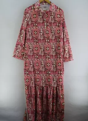 ORDER PLUS Women's Plus Size XL Multicoloured Floral Design Long Sleeve Dress • $42