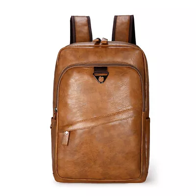 European And American Fashionable Retro Pu Leather Backpack For Men Large • $36.91