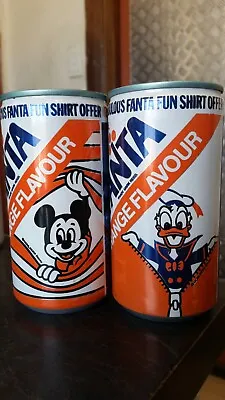 2 X Vintage Fanta Soft Drink Cans Prod Of Coca Cola • $55