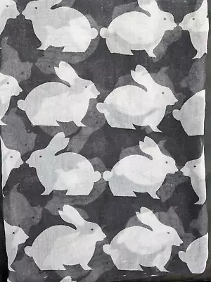 Womens Easter Rabbit/Bunny Grey & White Scarf NWT • £6.50